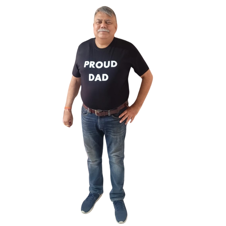 Best dad printed t-shirt India